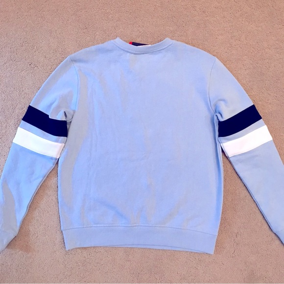 Fila Light Blue Sweatshirt with Navy and White Accents - Picture 3 of 8
